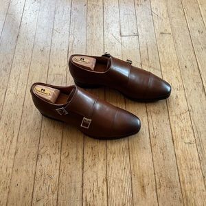Brand New W&S Leather Monk-strap Dress Shoes